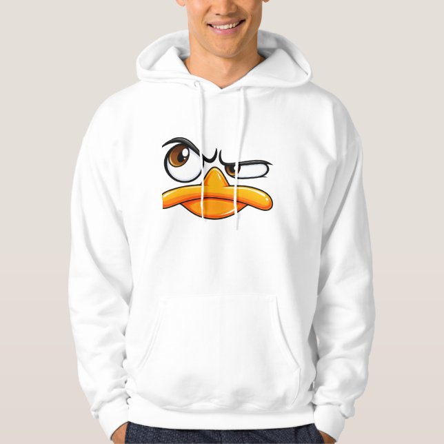 Moletom de Pato de Desenho Animado Engraçado (Frente)