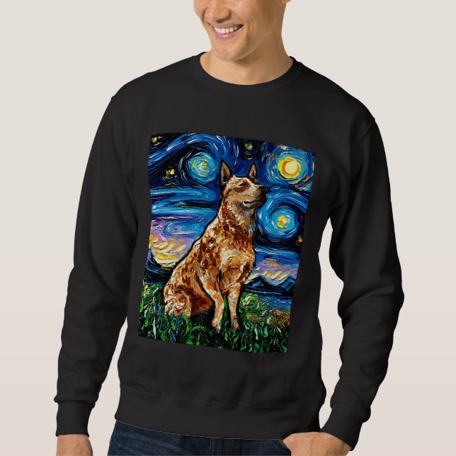 Moletom De Red Siberian Husky Sticker (Frente)