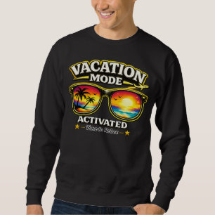 Moletom de Roupa de Viagem Modo Férias Ativado