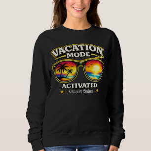 Moletom de Roupa de Viagem Modo Férias Ativado