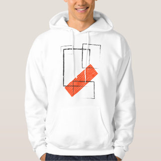 Moletom de Rua Geométrico Abstrato Vermelho