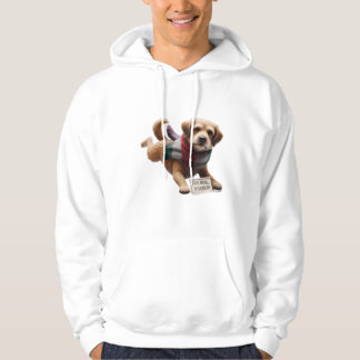 Moletom "De Verdade, Está Frio! Cachorro Engraçado com Cac