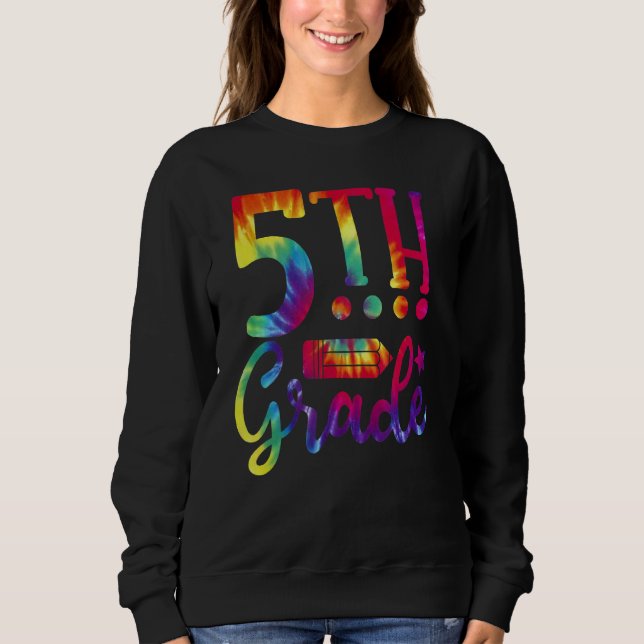 Moletom De Volta À Escola, 5, Professor Tie Dye (Frente)