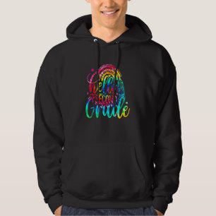 Moletom De Volta à Escola Olá Segundo Ano Tie Dye Arco-Íri