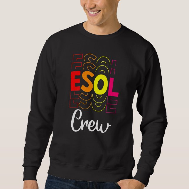 Moletom De Volta À Escola Professores Tripulantes Cute Eso (Frente)