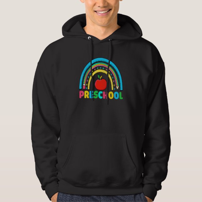 Moletom De Volta às Boas-Vindas da Pré-Escola Boho Arco-Ír (Frente)