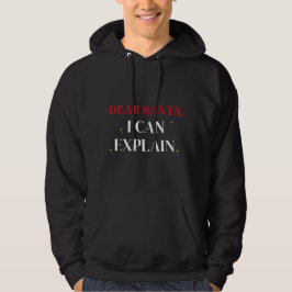 Moletom Dear Santa I Can Explain Funny Christmas Hoodie