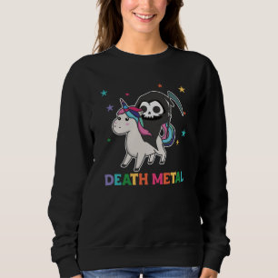 Moletom Death Metal - Death Riding Unicorn Funny Unicorn