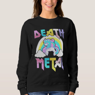 Moletom Death Metal Magical Unicorn Rocker Rock And Roll P