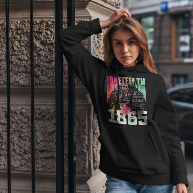 Moletom Décimo Junto 1865 Liberdade Negra Africana-America (Criador carregado)