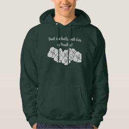 Moletom Deck the halls with Poodles unisex hoodie