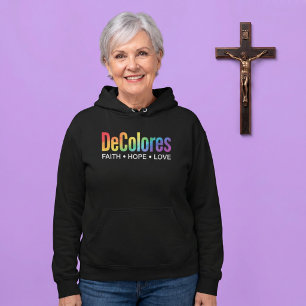Moletom DeColores Cursillo Arco-íris Fé Esperança Amor