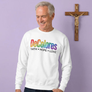 Moletom DeColores Cursillo Arco-íris Fé Esperança Amor