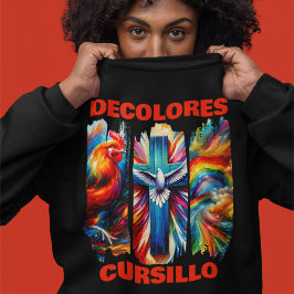 Moletom DeColores Cursillo Brush Stroke Rooster Cross Dove