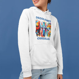 Moletom DeColores Cursillo Brush Stroke Rooster Cross Dove