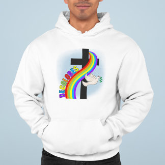 Moletom DeColores Cursillo Rainbow With Cross & Peace Dove