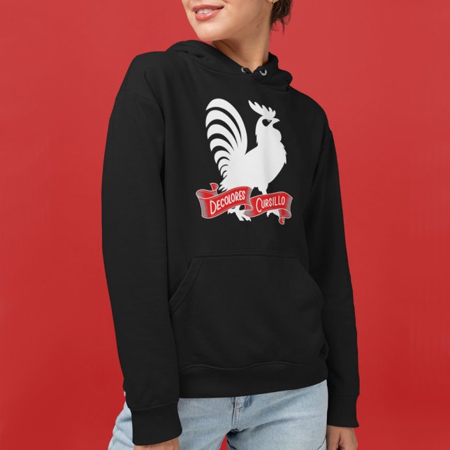 Moletom DeColores Cursillo Rooster Silhouette with Banner (Criador carregado)