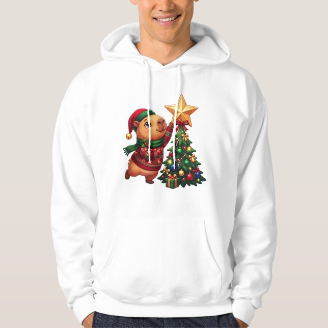 Moletom Decoração de estrela de Natal para hamster (Frente)