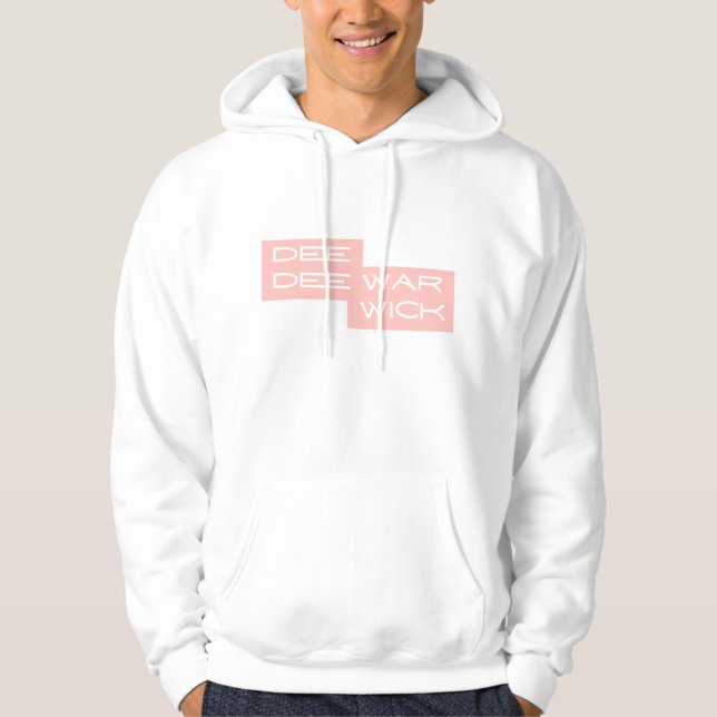 Moletom Dee Dee Warwick Rosa Hoodie Masculina (Frente)