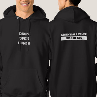 Moletom Deen Sobre Dunya Medo De Deus Islâmico Masculino