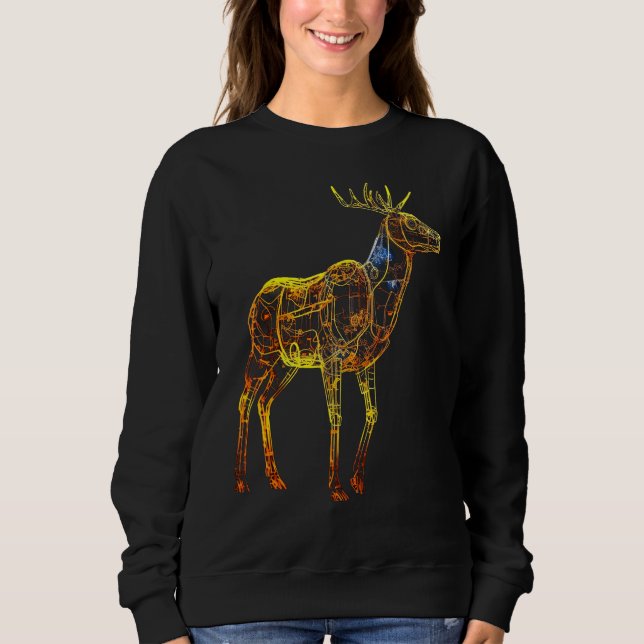 Moletom Deer artwork motif  animal deer (Frente)