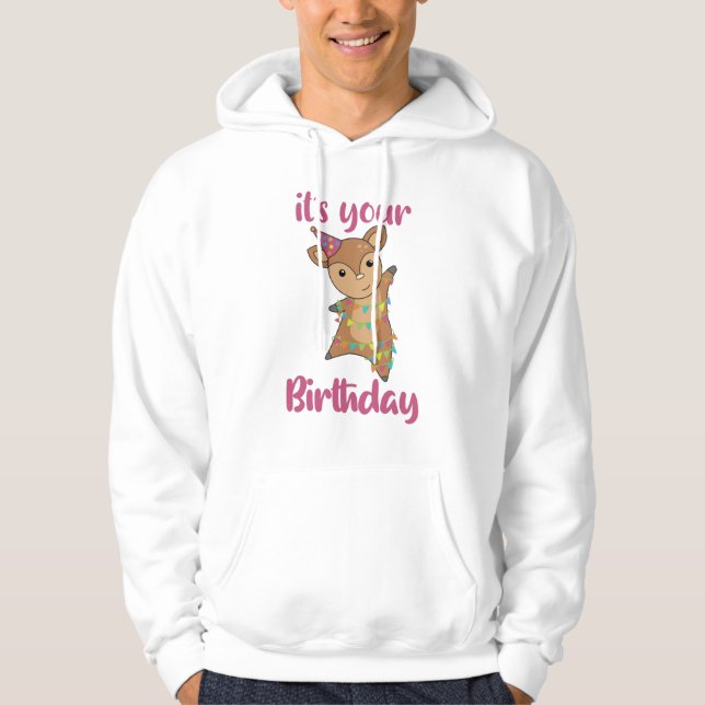 Moletom Deer Birthday Deseja Feliz Rehkitz (Frente)