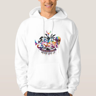 Moletom Deer Design Hoodie – Motivational Never Give Up