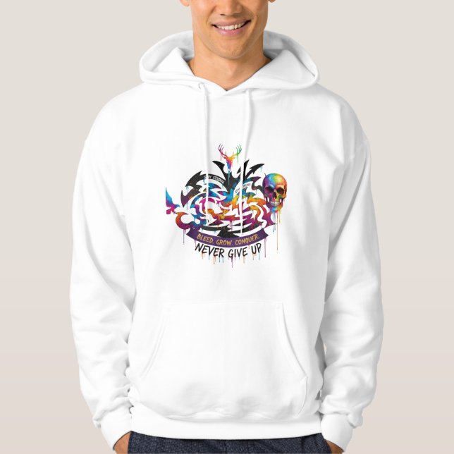 Moletom Deer Design – Motivacional Nunca Desista (Frente)