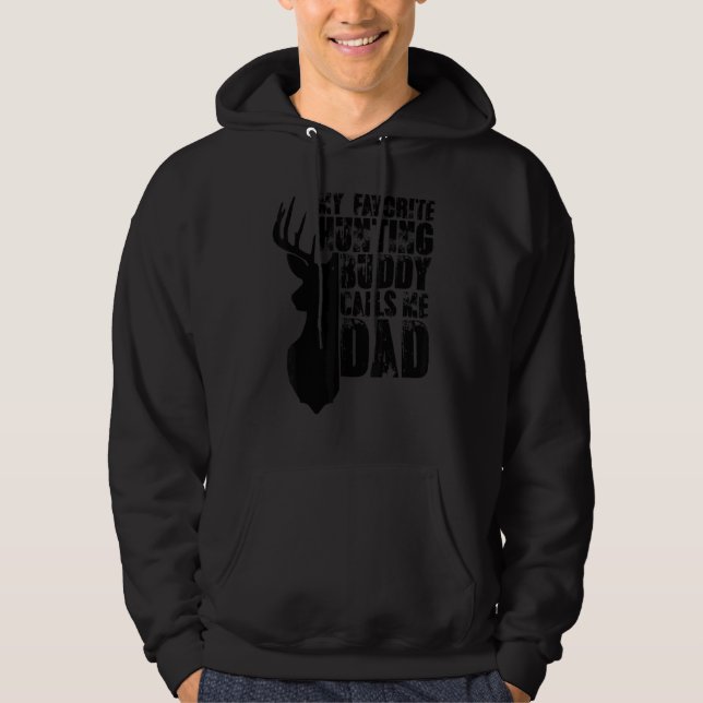 Moletom Deer Hunter Pai Meus Amigos favoritos de caça (Frente)
