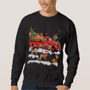 Moletom Deer Riding Red Truck Feliz Natal X mas Feio G