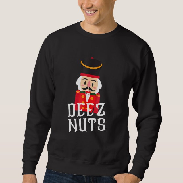 Moletom Deez Loucos Nutcracker Nu Men Mulheres Feliz Natal (Frente)