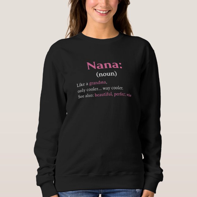 Moletom Definição da Amzing Nana  Dia das Mães (Frente)