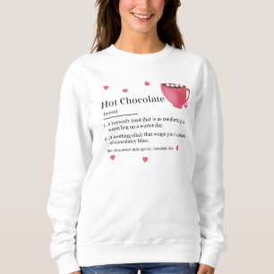 Moletom Definição de Chocolate Quente da Moda