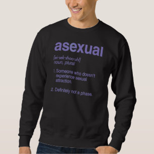 Moletom Definição De Dicionário Asexual Não É Um Ace Cugad
