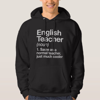Moletom Definição de Professor de Inglês Engraçado Volta à