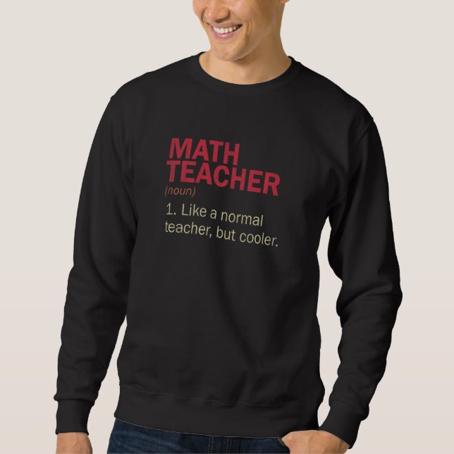 Moletom Definição de Professor de Matemática  Professor de (Frente)