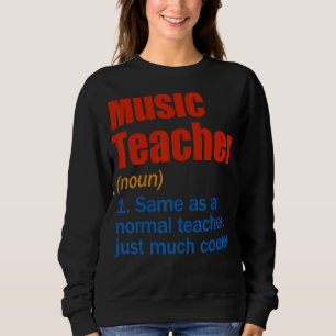 Moletom Definição De Professor De Música De Volta À Escola