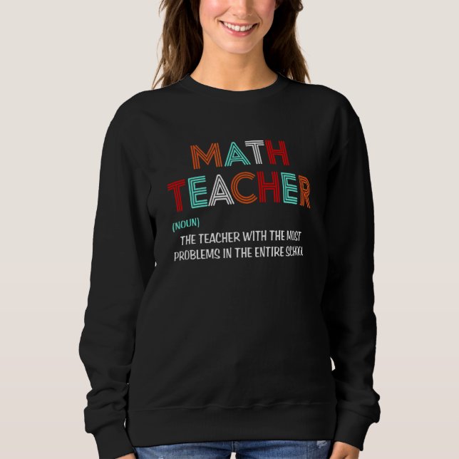 Moletom Definição de Professores de Matemática (Frente)