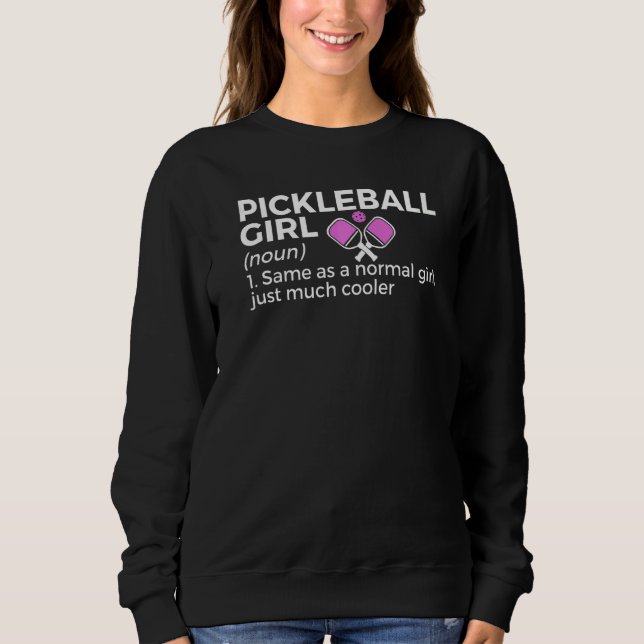 Moletom Definição de Rapariga de Pickleball (Frente)