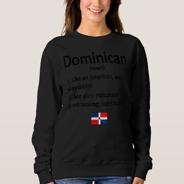 Moletom Definição Dominicana República Dominicana Flag Dom (Frente)