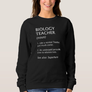 Moletom Definição e Descrição de Professor de Biologia