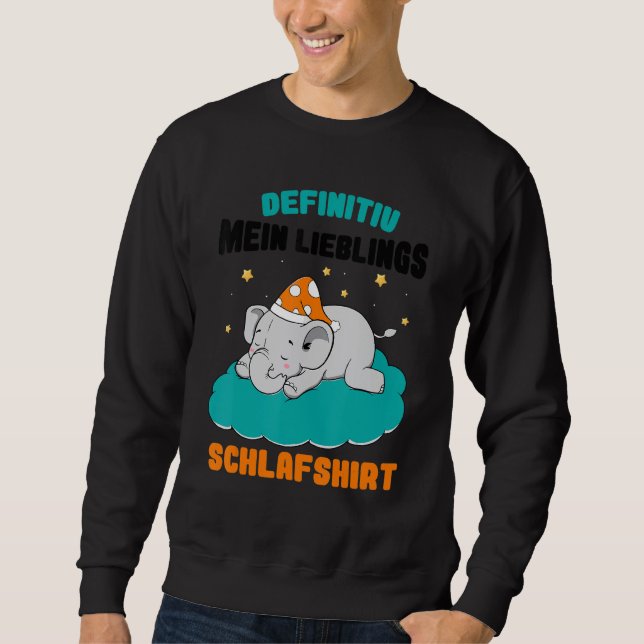 Moletom Definitivamente Meu Elefante Do Bebê Do Sono Favor (Frente)