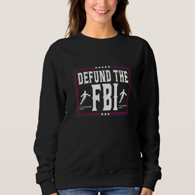 Moletom Defund the FBI Federal Bureau Anti FBI Corruption (Frente)