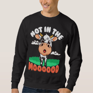 Moletom Deixe-Me Sozinha Vaca Pun Não Na Roupa De Humor