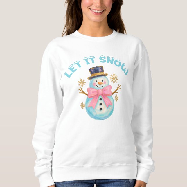 Moletom Deixe Nevar Boneco de Neve (Frente)
