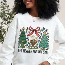 Moletom Deixe o Céu e a natureza Cantar Natal Natividade
