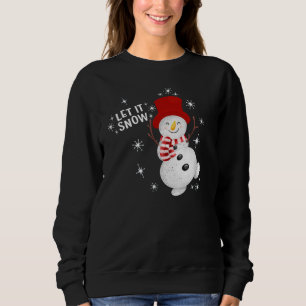 Moletom Deixe-o nevar, Snowman Sweshirt