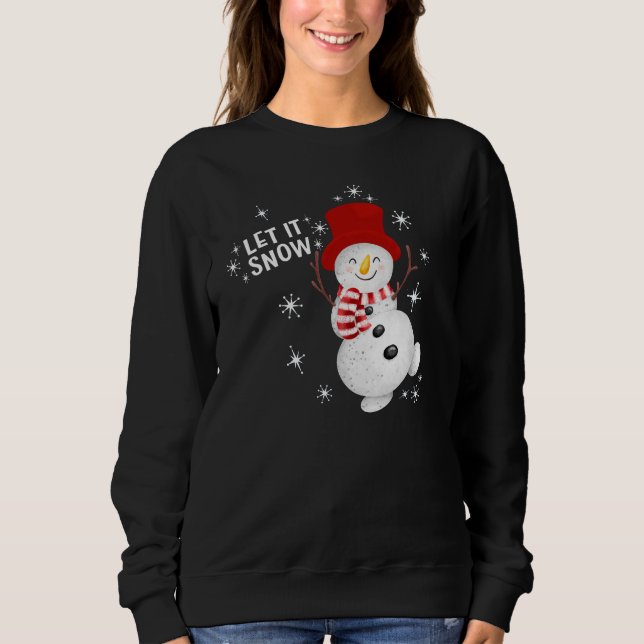Moletom Deixe-o nevar, Snowman Sweshirt (Frente)