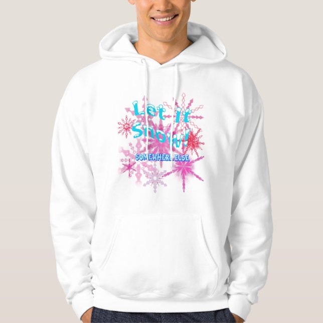 Moletom Deixe-O Neve! Neve Rosa (Frente)
