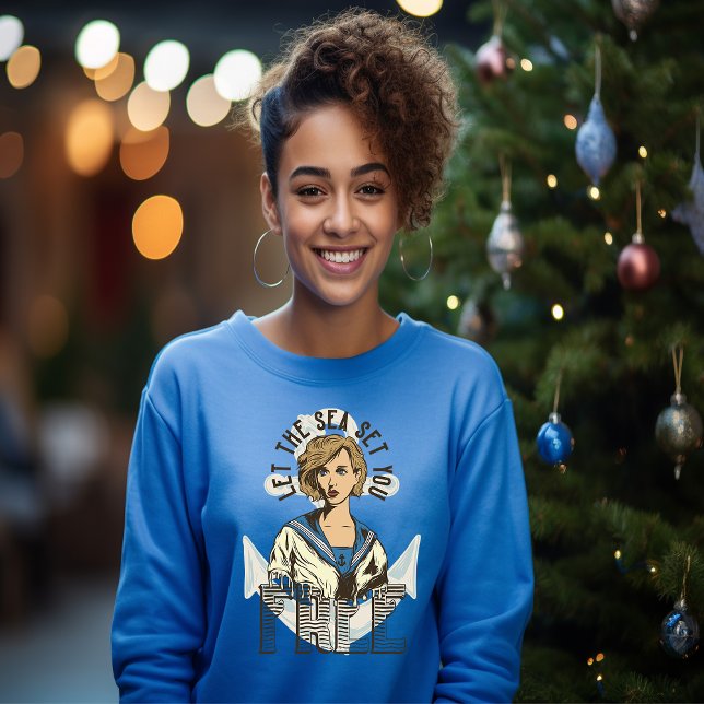 Moletom Deixe Que O Mar Te Liberte O T-Shirt (Criador carregado)